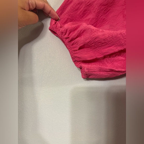 Pink Smocked Off-the-Shoulder Sundress - Picture 3 of 6